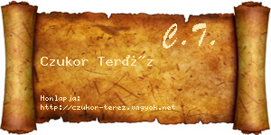 Czukor Teréz névjegykártya
