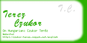 terez czukor business card